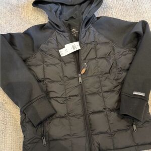 Abercrombie Kids Black Puffer Jacket with Hood
